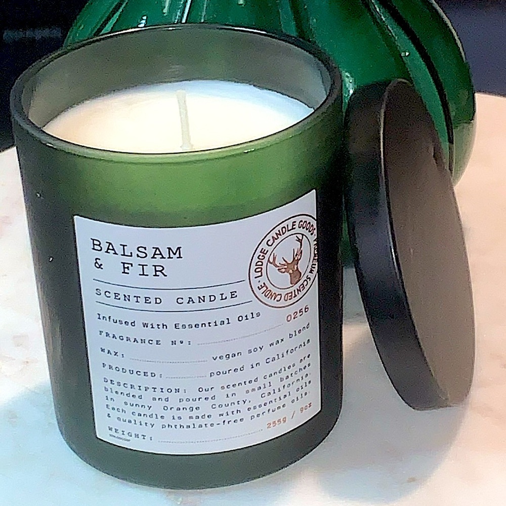 LEOBEN CO CANDLE BALSAM & FIR 1 WICK 9 oz NEW VEGAN SOY WAX